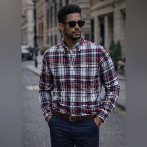Brooks Brothers Red and Blue Plaid Shirt